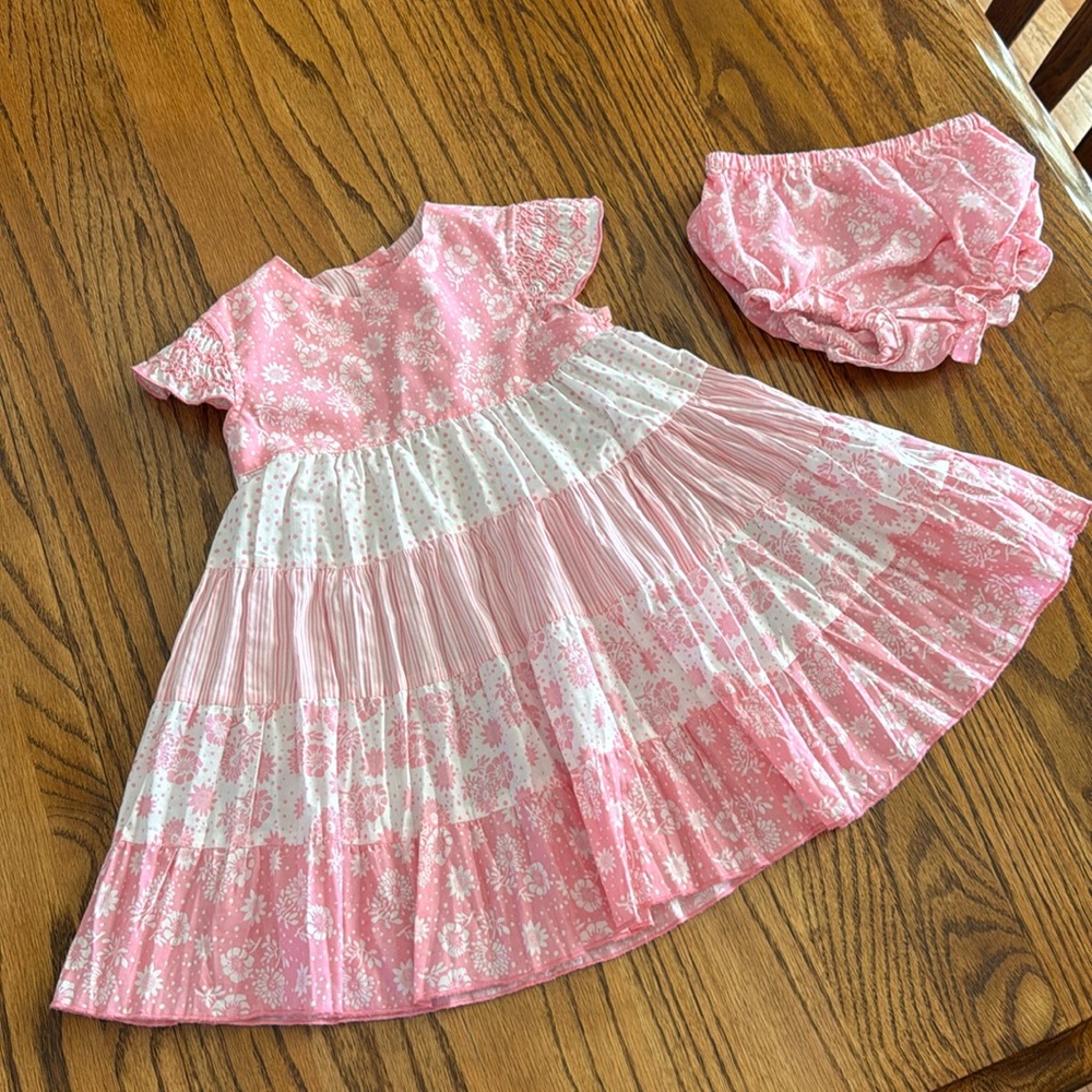 Toddler girl pink dress 24 months